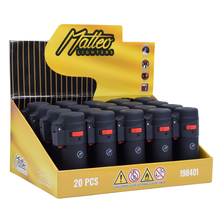 Jet Lighter 198401 Matteo Cleveland Rubberized Black