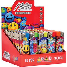 Electronic Lighter 169028 Matteo Laser label Smiley