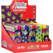 Electronic Lighter 169029 Matteo Laser label Weed