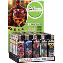 Electronic Lighter 1881316 Adamo Design label Whiskey superhero