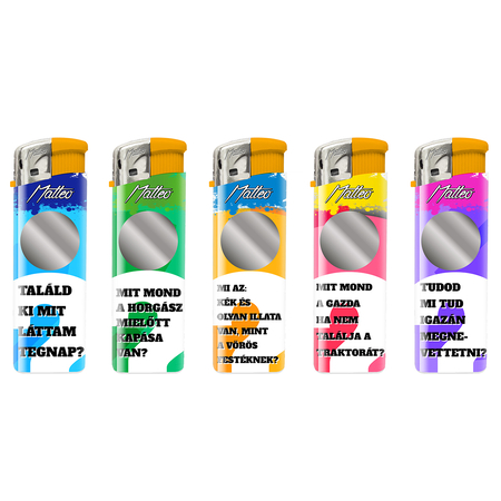Electronic Lighter 168005 Matteo Surprise label Anti Joke