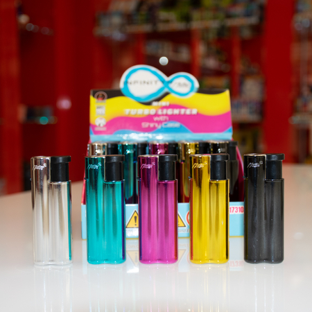 Turbo Lighter 173103 Matteo Infinity in metal case mini CMYK colorful