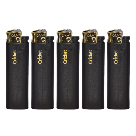 Flint Lighter 22019 Cricket Crown matte GoldandBlack
