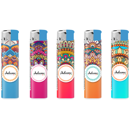 Elektromos Öngyújtó 189195 Adamo Vegyes mintás Skinny mandala