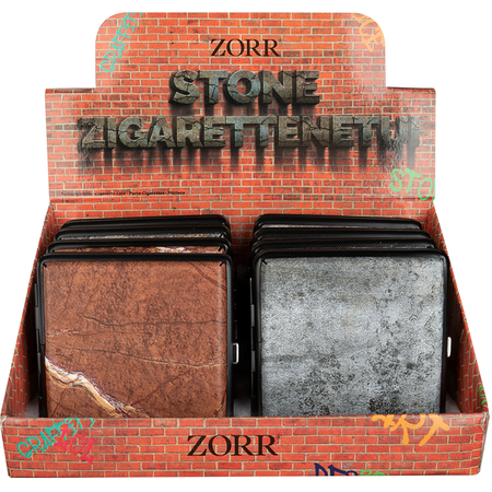 Cigarettatárca 20849 Zorr bőr, köves design