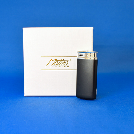 Lighter in Gift Box 90328 Matteo Metal electronic black