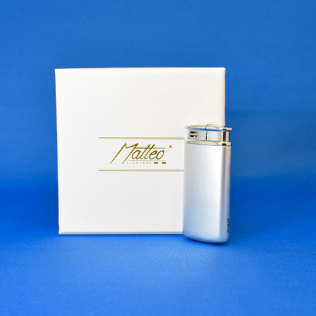 Lighter in Gift Box 90329 Matteo Metal electronic silver