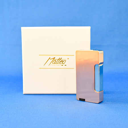 Öngyújtó díszdobozos 90350 Matteo fém rosegold