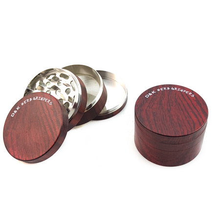 Dohányőrlő fém 914075 Adamo fém füves 4 részes 5 cm