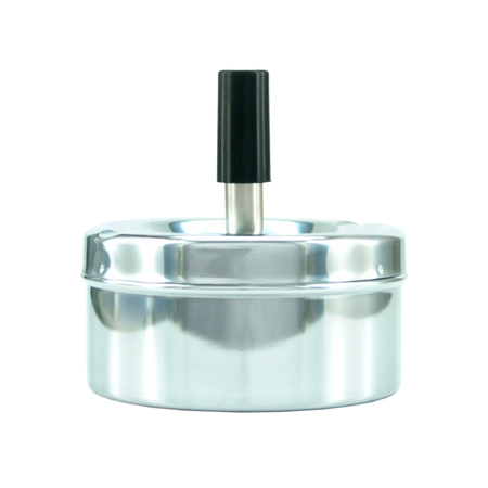 Ashtray 0210400 Atomic spinning chrom classic 9 cm