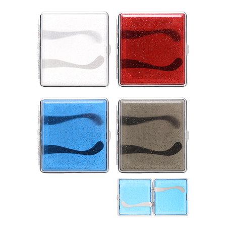 Cigarettatárca 0410517 Atomic csillámos 4 szín