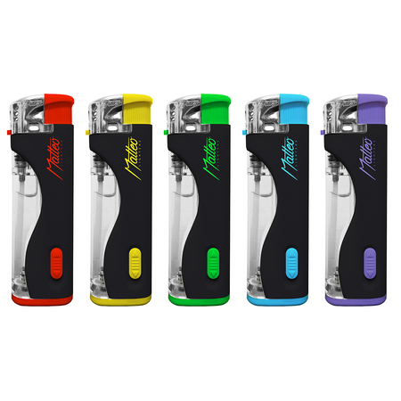 Electronic Lighter 149023 Matteo LED Curly Colors