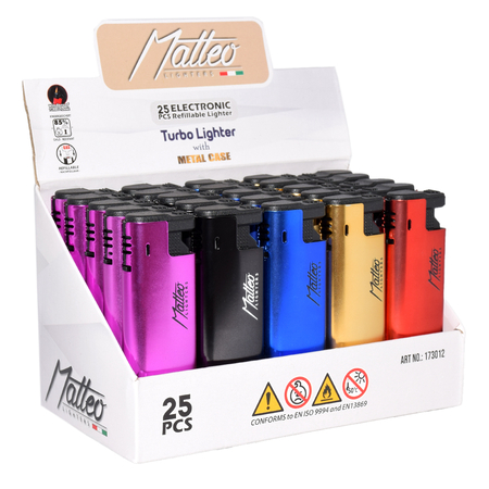 Vihar Öngyújtó 173012 Matteo Fémtokos minimál