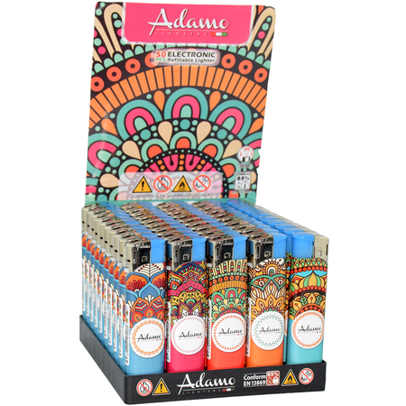 Elektromos Öngyújtó 189195 Adamo Vegyes mintás Skinny mandala