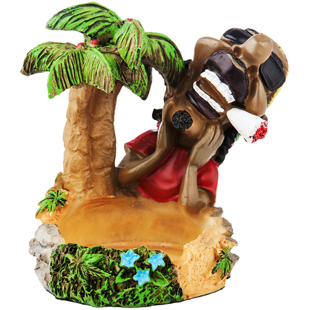 Ashtray 401001 Ceramics Rasta-Palm tree 10,5 cm