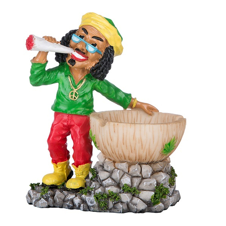 Man standing with ashtray A401005 rasta