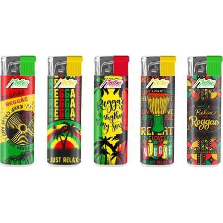 Vihar Öngyújtó 121034 Matteo Fix lángos Vegyes mintás Reggae