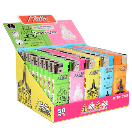 Vihar Öngyújtó 121036 Matteo Fix lángos Vegyes mintás Zen