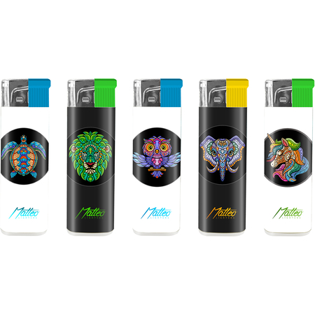 Vihar Öngyújtó 121037 Matteo Fix lángos Vegyes mintás Zentangle