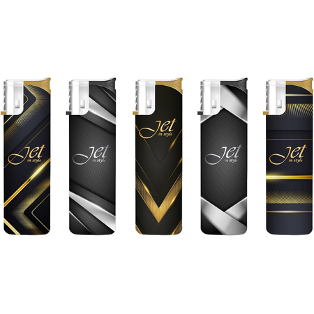 Jet Öngyújtó 152037 Matteo Jet in style arany és ezüst