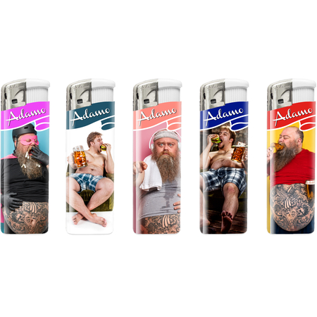 Electronic Lighter 181380 Adamo Design label Fix flame Body