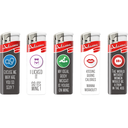 Elektromos Öngyújtó 181394 Adamo Vegyes mintás Fix lángos szexi körök