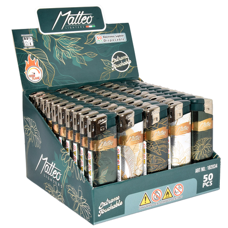 Öngyújtó 182034 elektromos extrém kitapintható arany növények