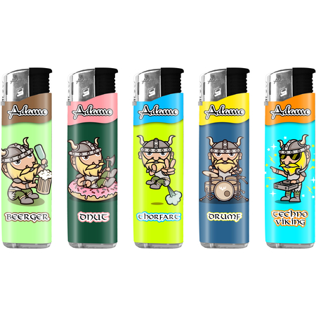 Elektromos Öngyújtó 187340 Adamo Vegyes mintás Slim Viking