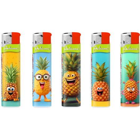 Electronic Lighter 189306 Adamo Design label Skinny pinneapple