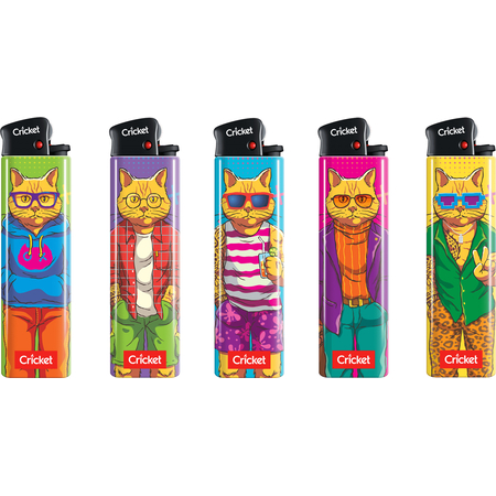 Flint Lighter 22023 Cricket Meow Style 1.