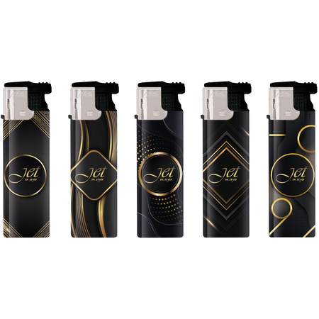 Jet Öngyújtó 152200 Matteo Jet in style turbo shape gumírozott Arany