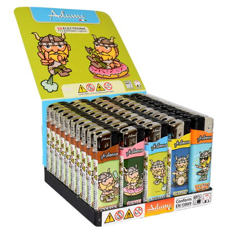 Elektromos Öngyújtó 187340 Adamo Vegyes mintás Slim Viking