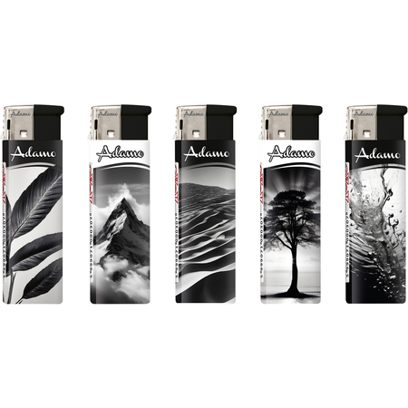 Elektromos Öngyújtó 1881050 Adamo Vegyes mintás Fekete-fehér