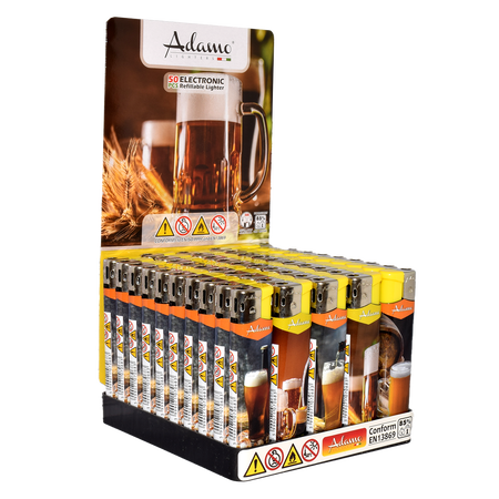 Elektromos Öngyújtó 189317 Adamo Vegyes mintás Skinny Sör