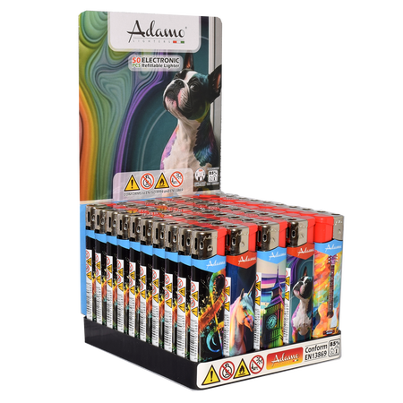 Elektromos Öngyújtó 189323 Adamo Vegyes mintás Skinny Színes hangulat