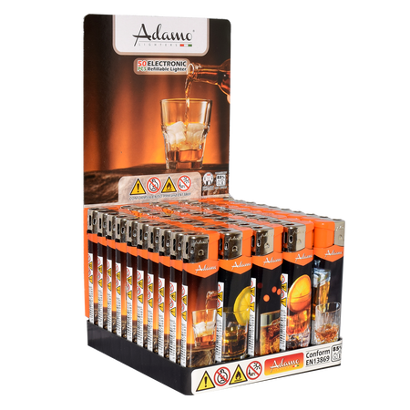 Elektromos Öngyújtó 189333 Adamo Vegyes mintás Skinny Whiskey