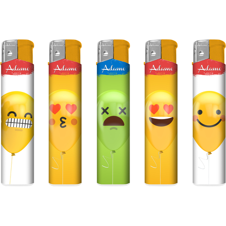 Elektromos Öngyújtó 189337 Adamo Vegyes mintás Skinny Lufi smiley