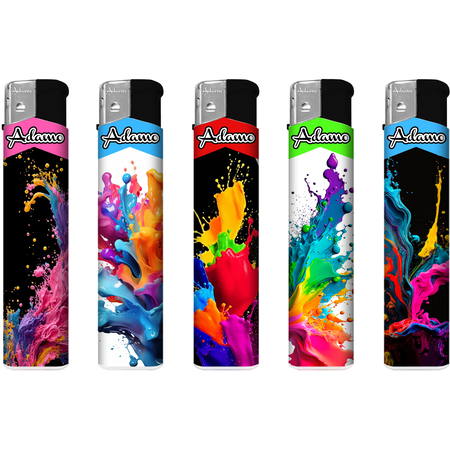 Elektromos Öngyújtó 189341 Adamo Vegyes mintás Skinny Színes placsnik