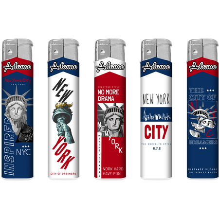 Elektromos Öngyújtó 189348 Adamo Vegyes mintás Skinny New York