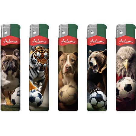 Elektromos Öngyújtó 189351 Vegyes mintás Adamo Skinny Focista állatok