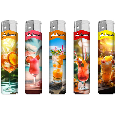 Elektromos Öngyújtó 189358 Adamo Vegyes mintás Skinny Koktélok