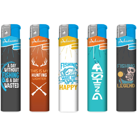 Elektromos Öngyújtó 189360 Adamo Vegyes mintás Skinny Horgászat