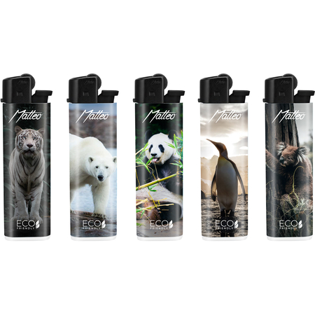 Flint Lighter 216011 ECO Matteo Premium Design label  Animal