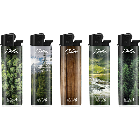 Flint Lighter 216012 ECO Matteo Premium Design label  Forest