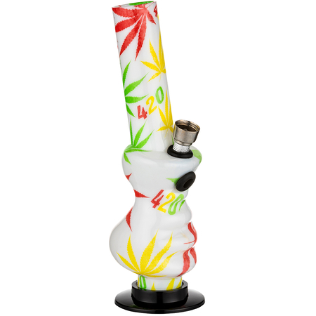 Bong 344001 acrylic hemp leaves 20 cm
