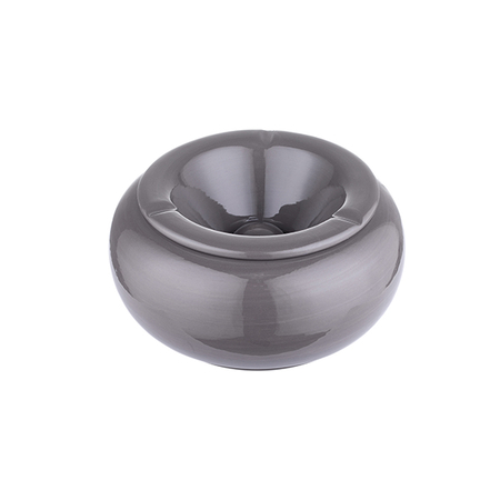 Ashtray A402490 ceramic grey 23cm