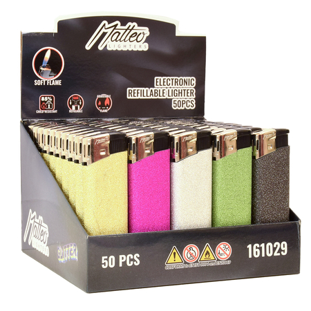 Electronic Lighter 161029 Matteo Glitter Luxury