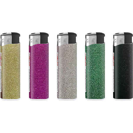 Electronic Lighter 161029 Matteo Glitter Luxury