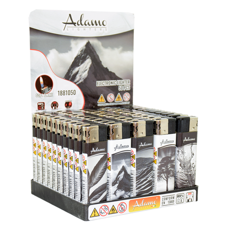 Elektromos Öngyújtó 1881050 Adamo Vegyes mintás Fekete-fehér