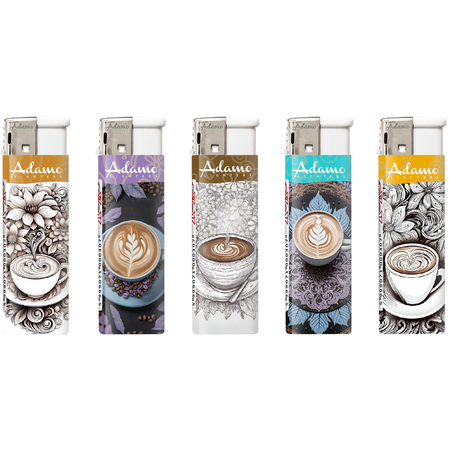 Elektromos Öngyújtó 1881078 Adamo Vegyes mintás Kávé